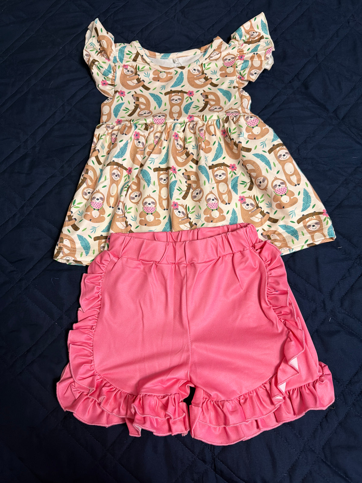 Summer sloths two piece set