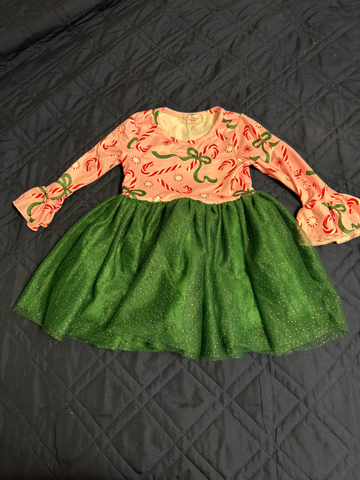 Candy cane tulle dress by clover cottage
