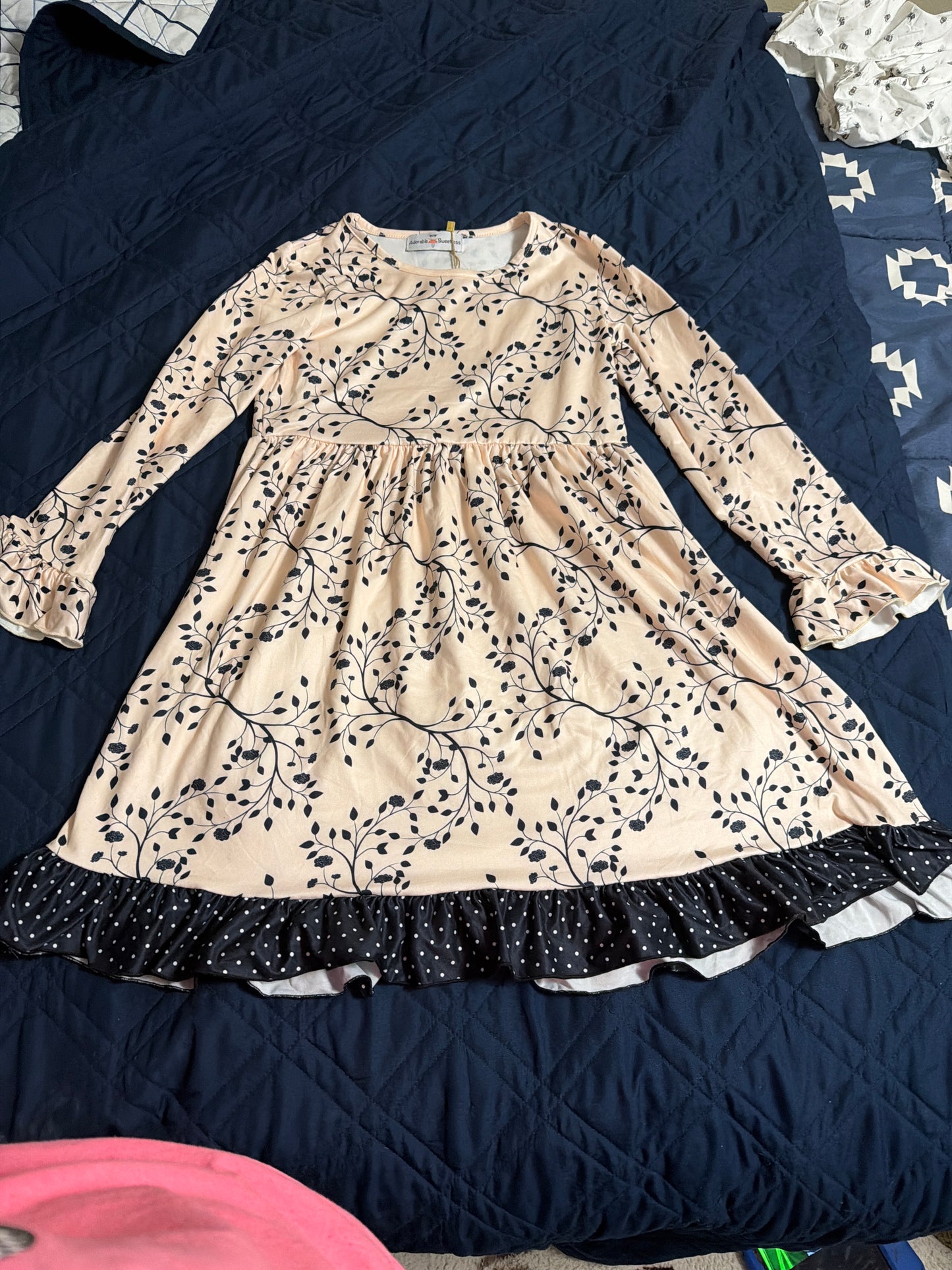 Fall leaf twirl dress