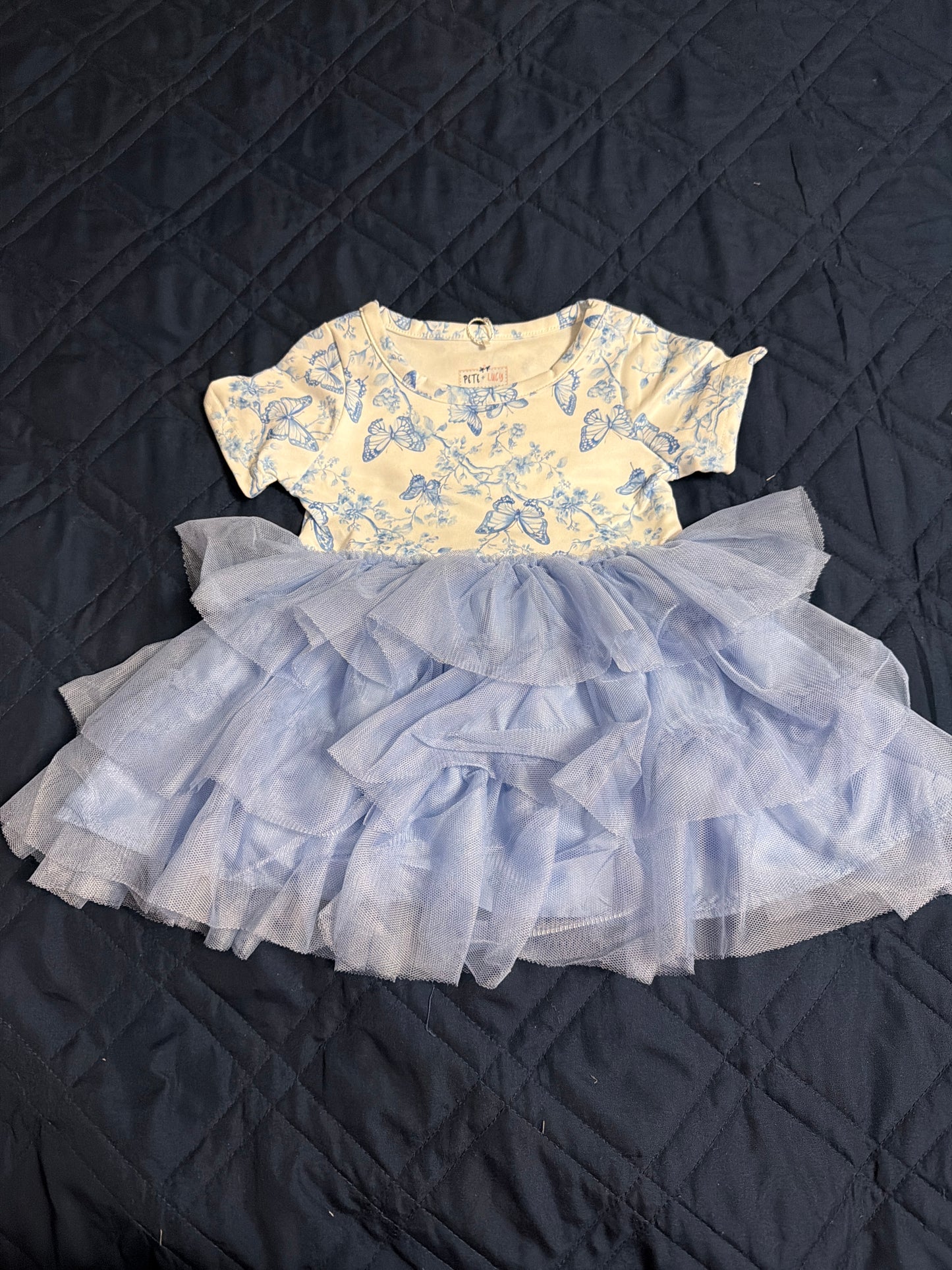 Vintage French fairytale dress blue