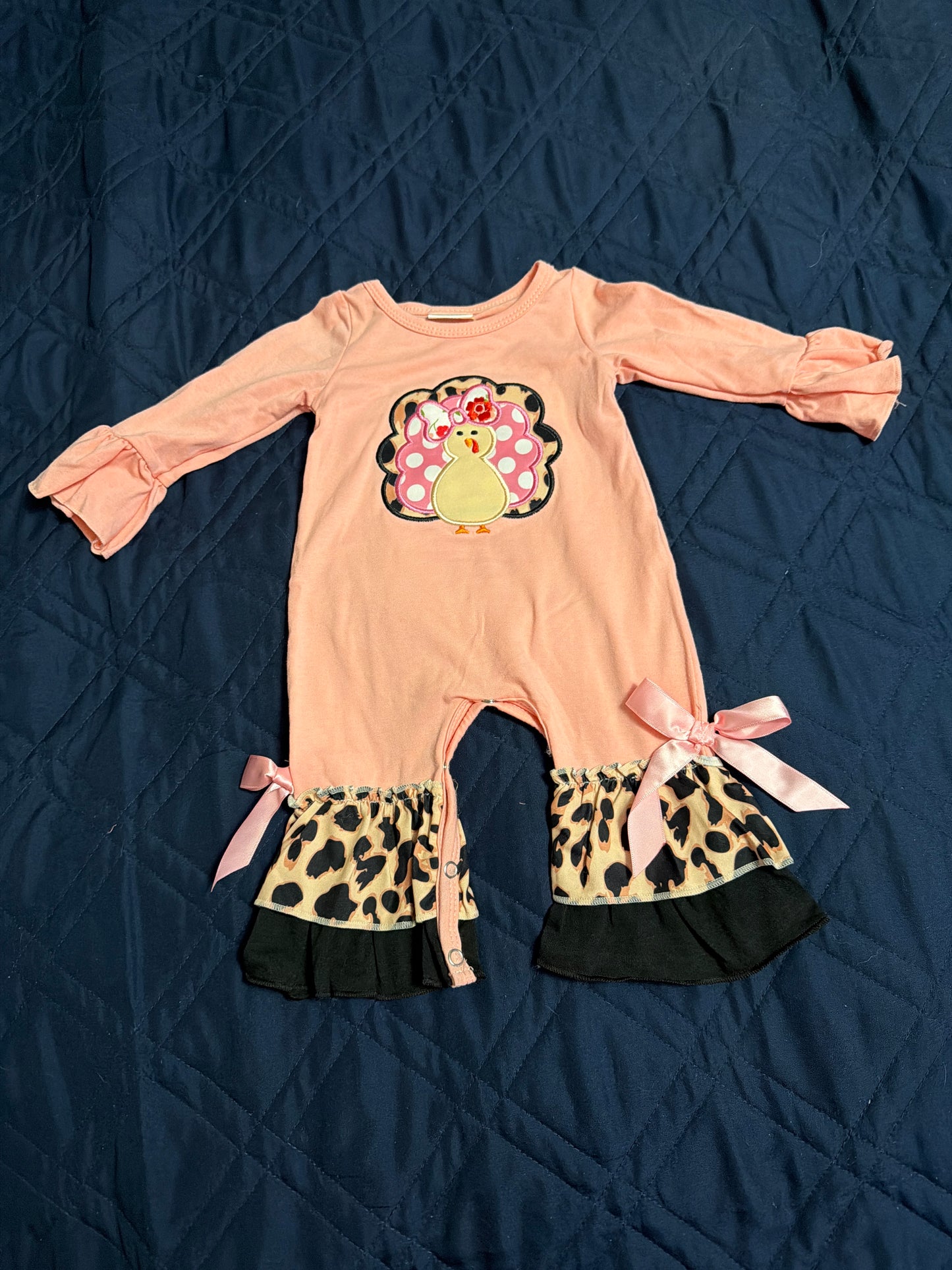 Thanksgiving turkey romper