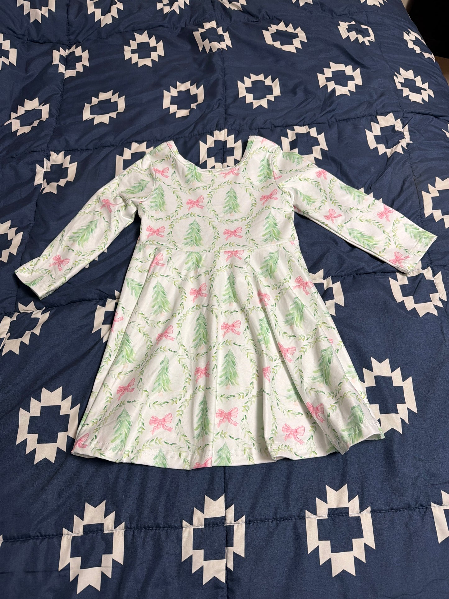 Watercolor Christmas dress