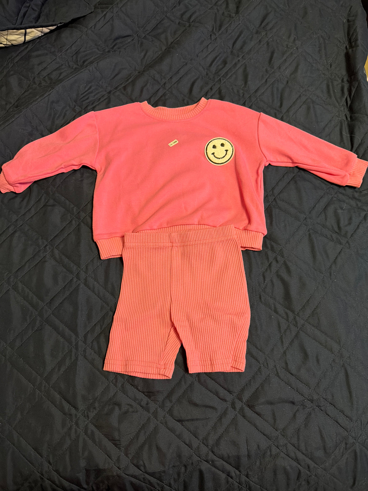 Biker shorts set pink