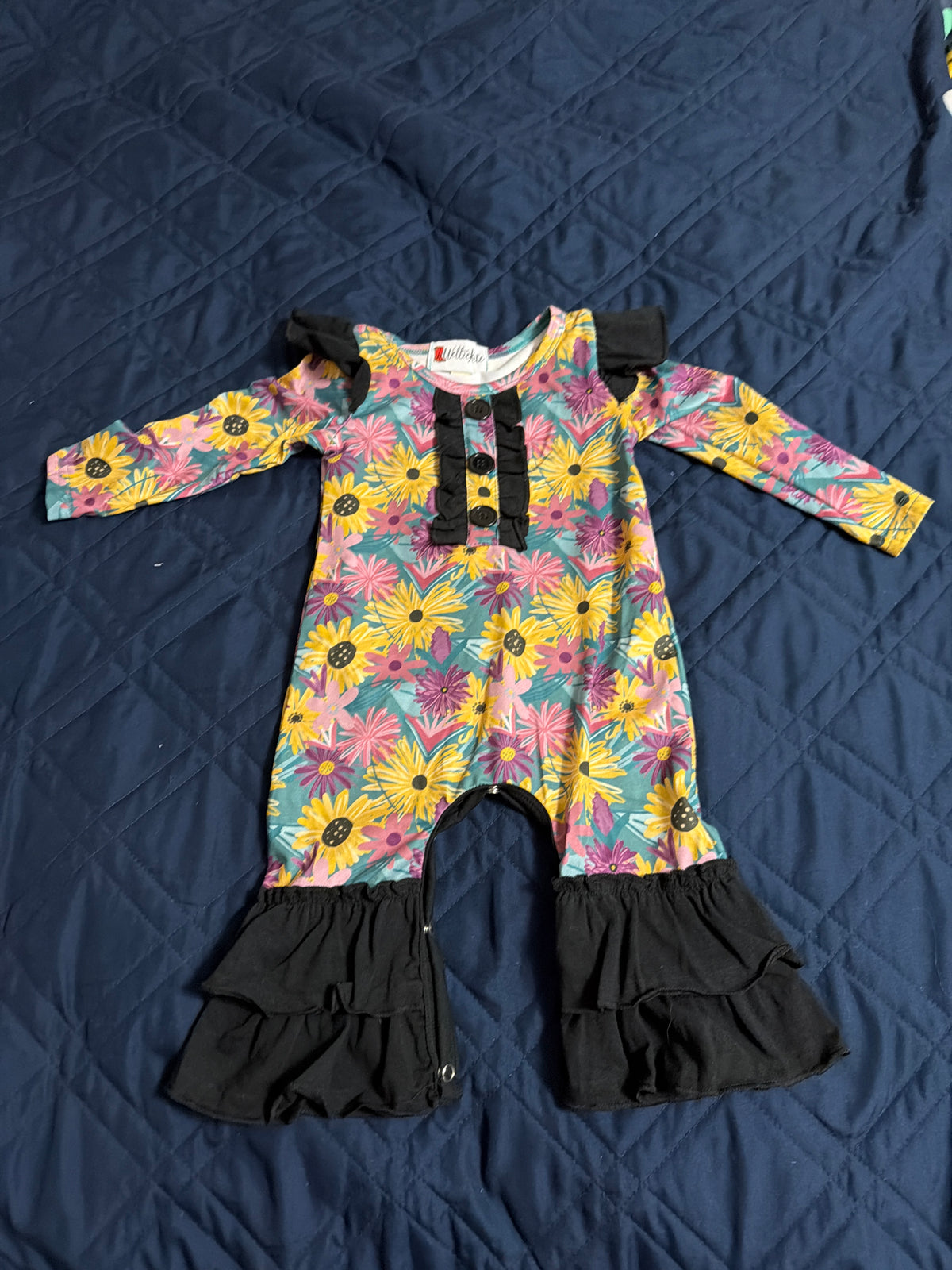 Sunflower and Daisy romper