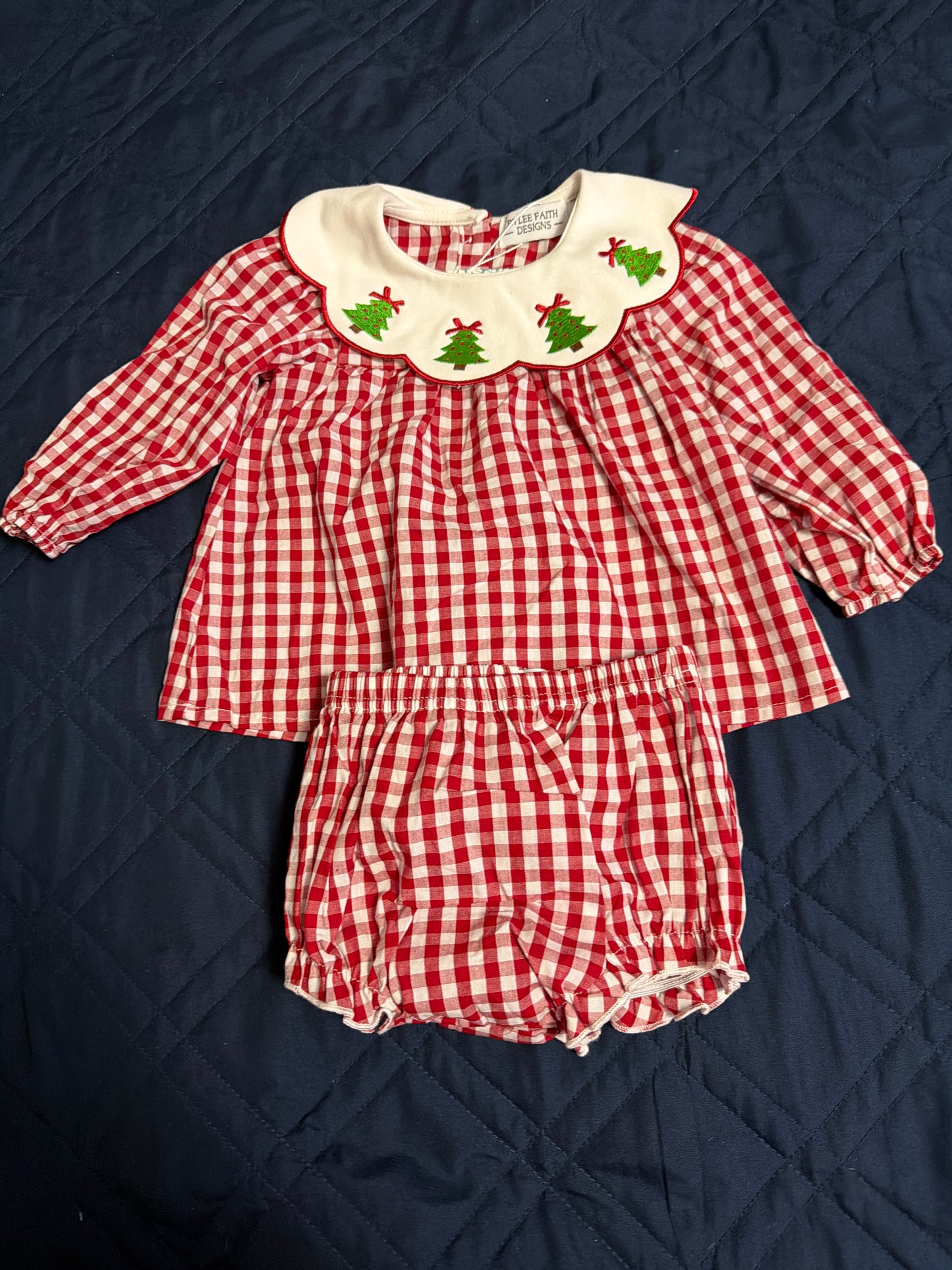 Rylee Faith designs Christmas embroidered sent