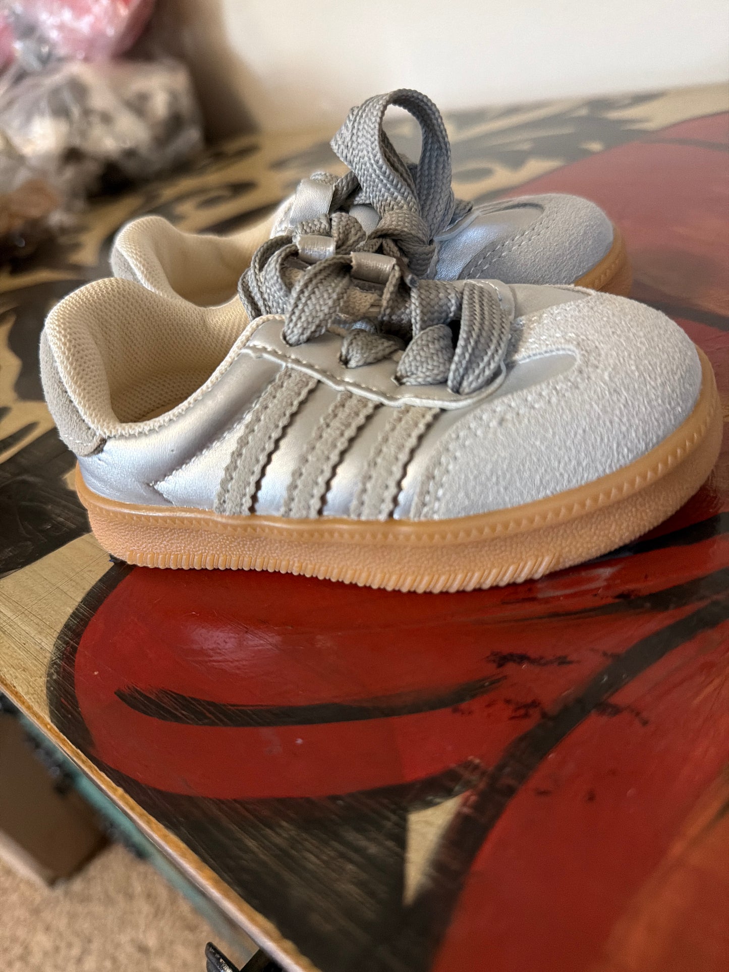 Girls silver shoes