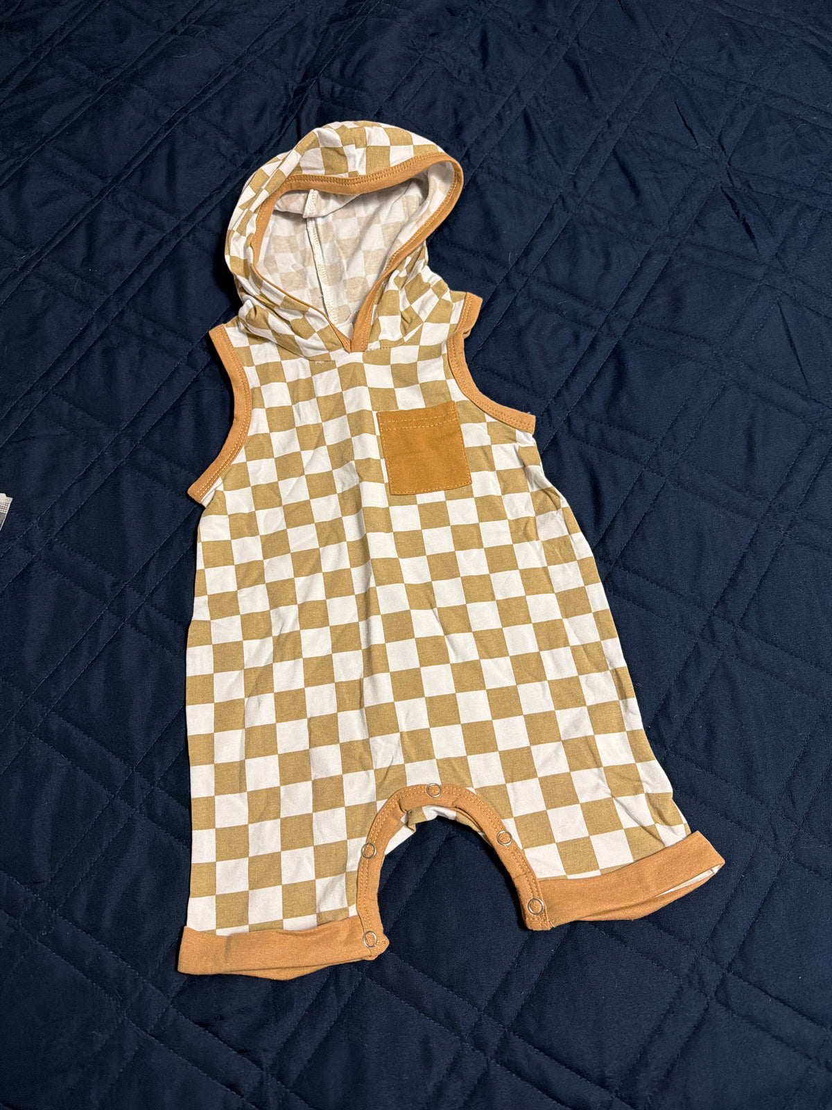 Tan and white short set