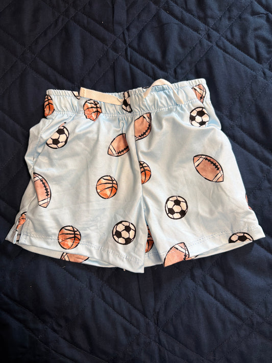 Boys game day on play shorts by Mila Rose