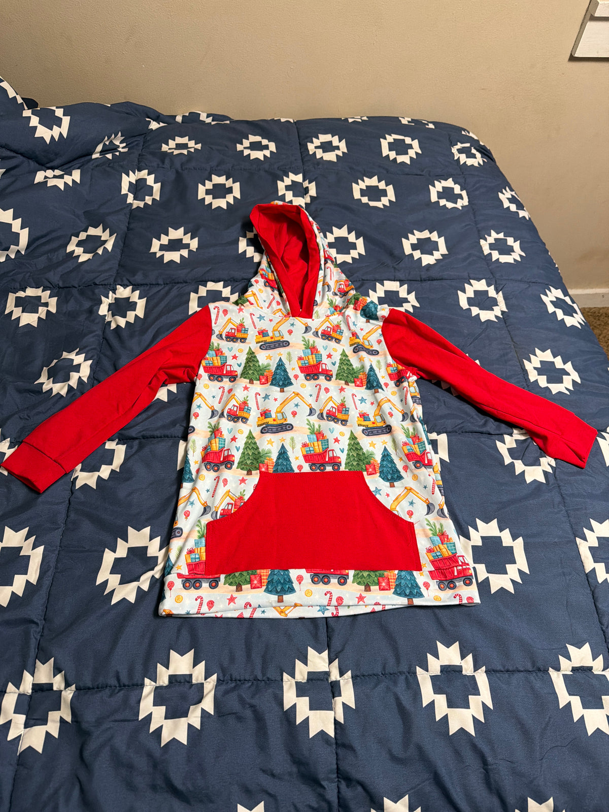 Construction Christmas hoodie