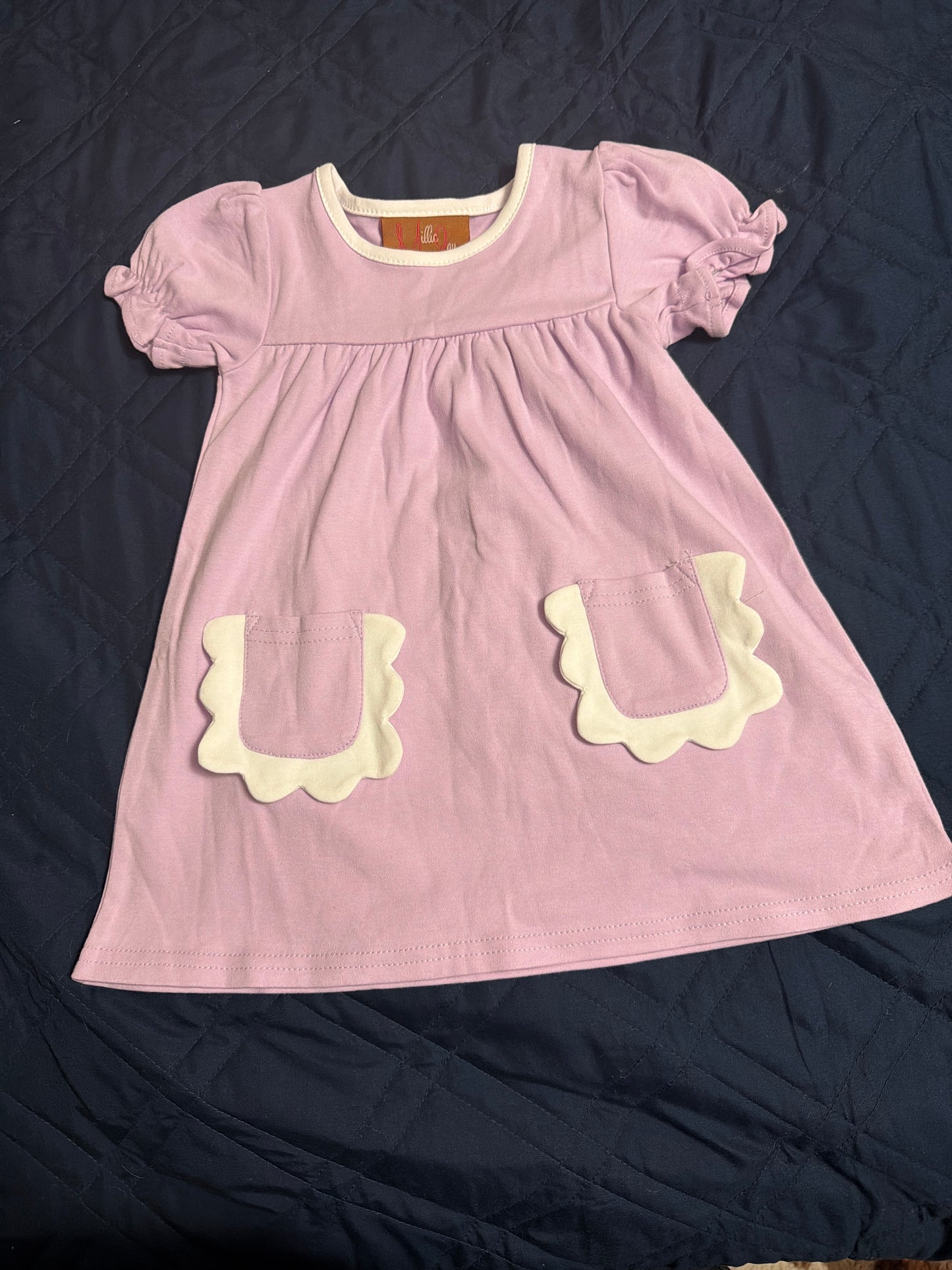Purple pocket dress