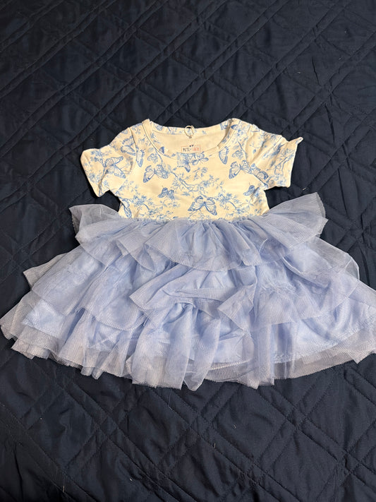 Vintage French fairytale dress blue