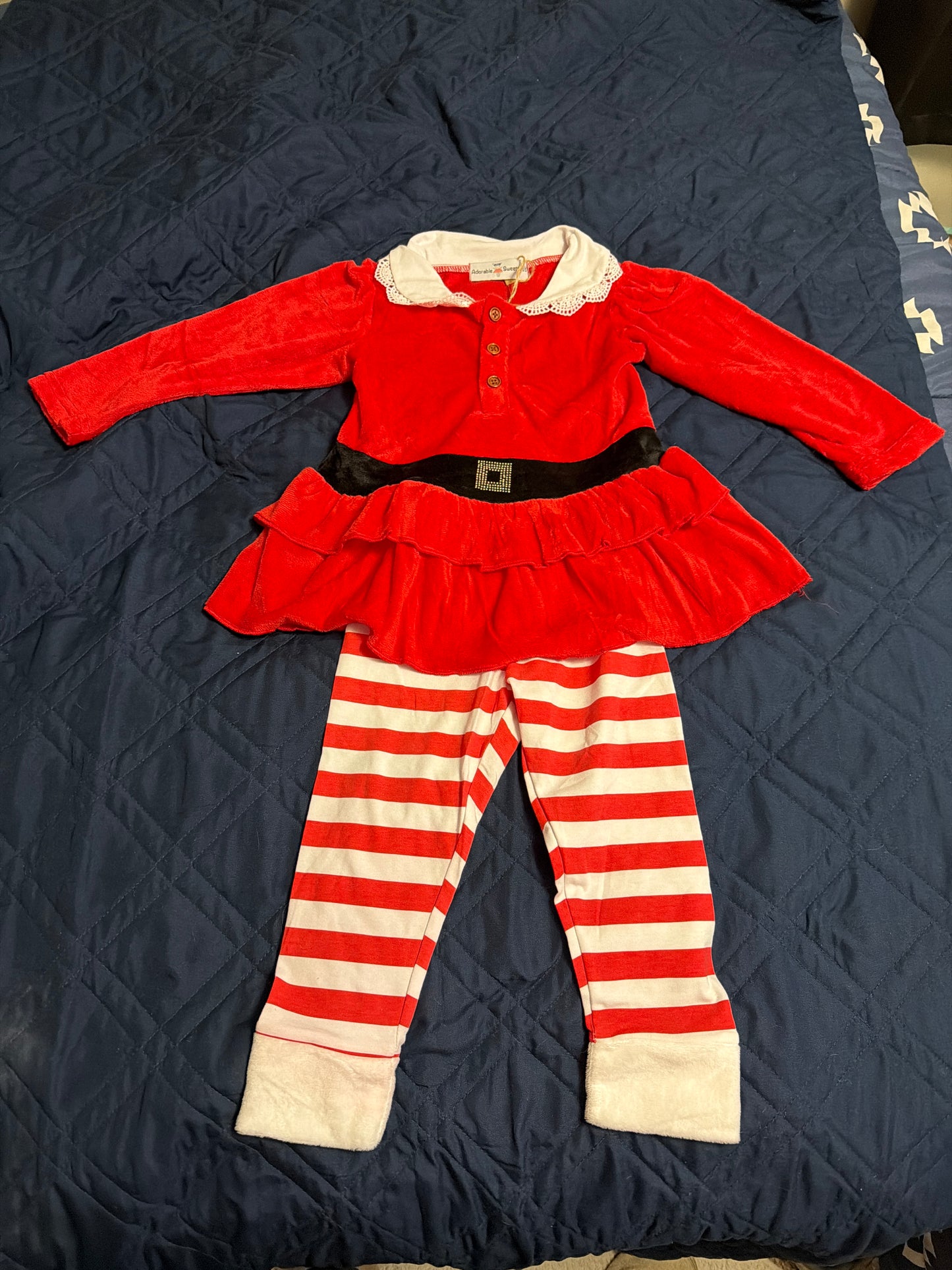 Kids Christmas Santa suit set