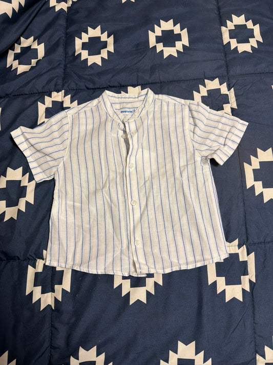 Blue striped shirt