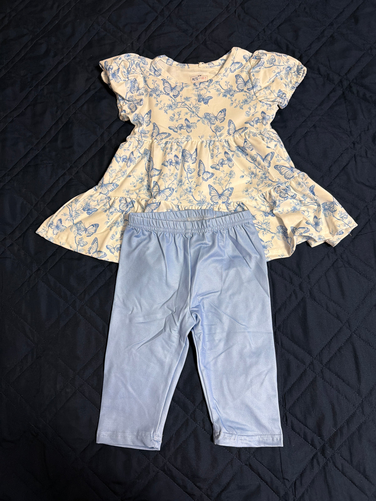 Vintage French fairytale Capri set blue