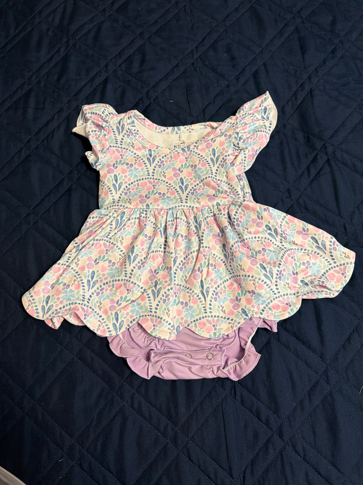 Grateful garden infant romper