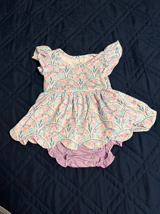 Grateful garden infant romper
